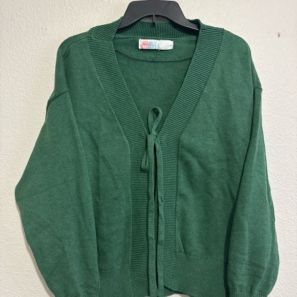 Free People Beach Solar Sweater 2 Piece Set Size XS Green - Picture 2 of 8